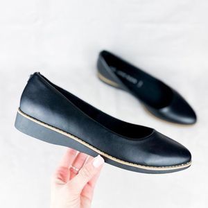 Anne Klein Black Flats